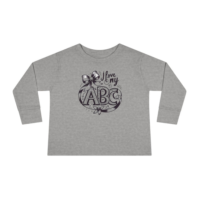I Love My ABC Toddler Long Sleeve Tee - NGOWE STORE