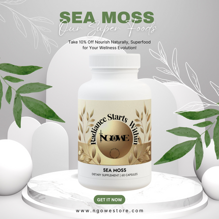 NGOWE Sea Moss Supplement (60 Capsules) - NGOWE STORE