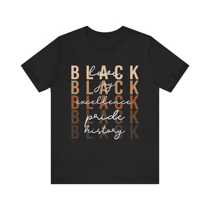 Black Pride Unisex Jersey Short Sleeve Tee