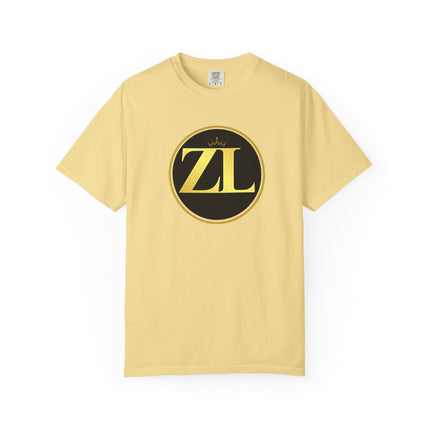 Unisex Garment-Dyed T-Shirt with Retro ZL Logo, Casual Streetwear Tee, Gift for Music Lovers, Trendy Graphic Shirt, Perfect for [...] - NGOWE STORE