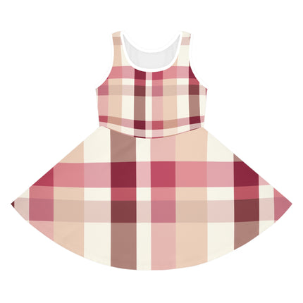 Box Design Girls' Sleeveless Sundress (AOP) - NGOWE STORE