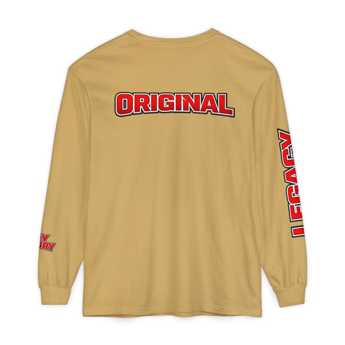 AdeAde “I Deh, You Deh?” — Original • My Story • Legacy Edition Unisex Garment-dyed Long Sleeve T-Shirt - NGOWE STORE