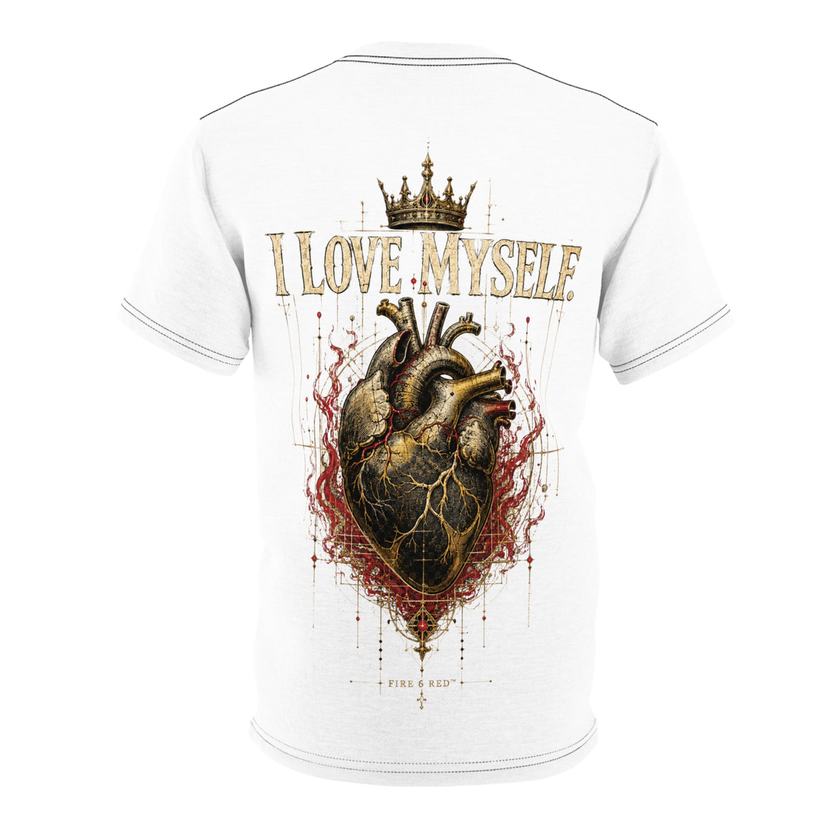 LOVE ME TO THE BONE™ Unisex Graphic T-Shirt | FIRE 6 RED™ - NGOWE STORE