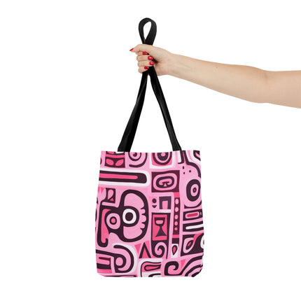 Pink African Print Tote Bag (AOP) - NGOWE STORE