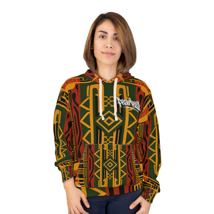 African Print Unisex Pullover Hoodie (AOP) - NGOWE STORE