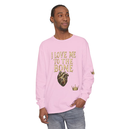 I Love Myself - Unisex Garment-dyed Long Sleeve T-Shirt - NGOWE STORE
