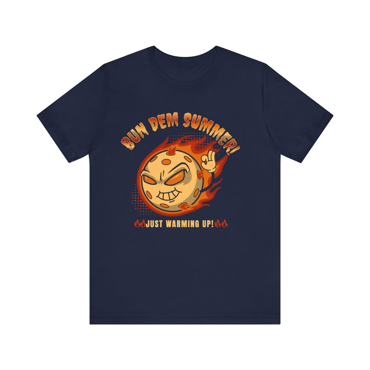 Unisex Summer Vibe Tee - 'Bun Dem Summer!' Graphic Shirt, Casual Wear, Gift for Friends, Summer Party Outfit, Beachwear - NGOWE STORE