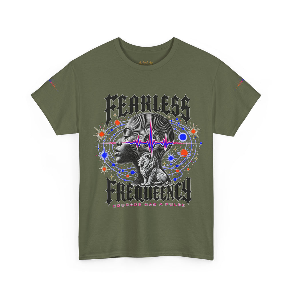 Fearless Frequency Graphic T-Shirt - Unisex Heavy Cotton Tee - NGOWE STORE