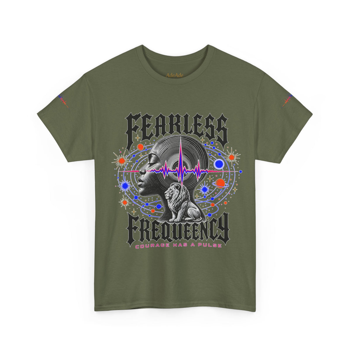 Fearless Frequency Graphic T-Shirt - Unisex Heavy Cotton Tee - NGOWE STORE