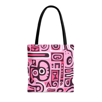 Pink African Print Tote Bag (AOP) - NGOWE STORE