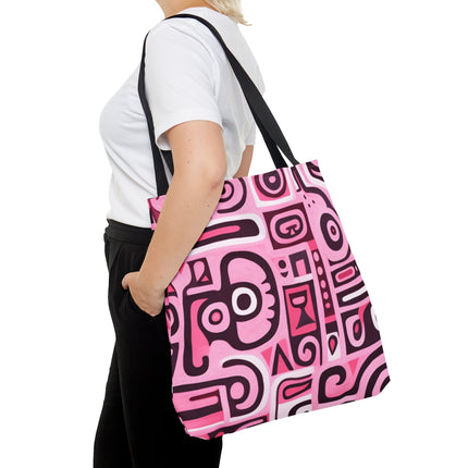 Pink African Print Tote Bag (AOP) - NGOWE STORE