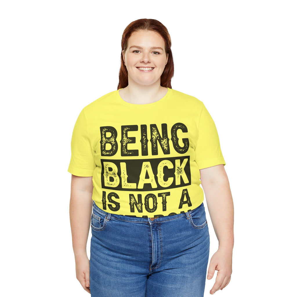 Being Black Not  A Weapon - Unisex Jersey Short Sleeve Tee - NGOWE STORE