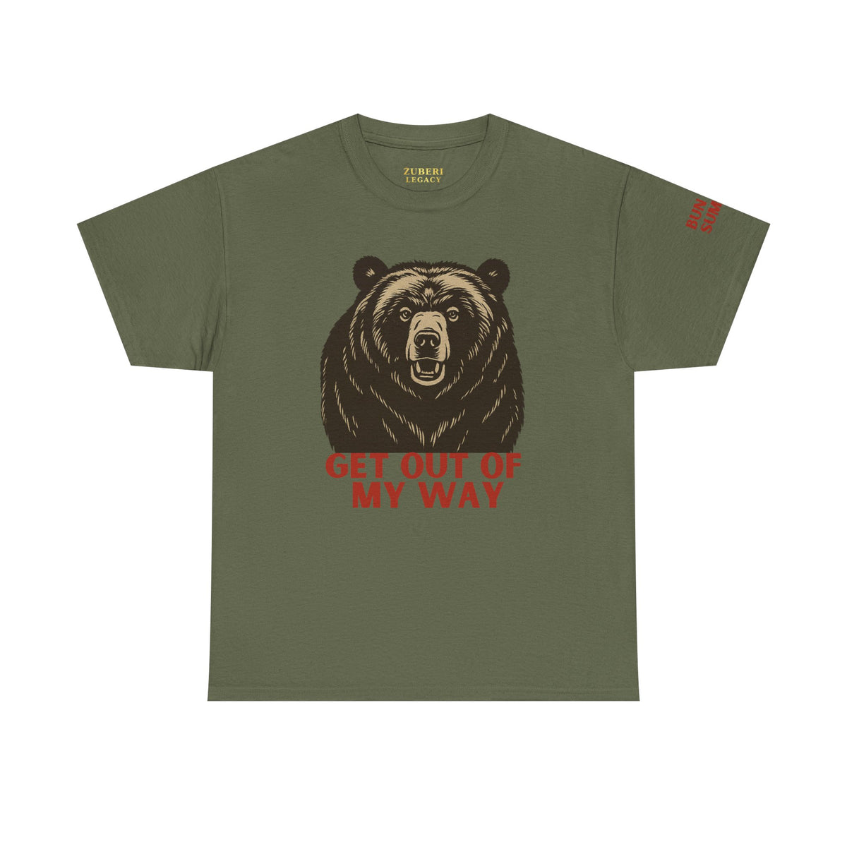 Bun Dem Summer Unisex Heavy Cotton Tee: Get Out of My Way T-Shirt Empire Edition for Wilderness Lovers, Casual Summer Wear, Gift for Him/Her, Outdoor Adventure [...] - NGOWE STORE