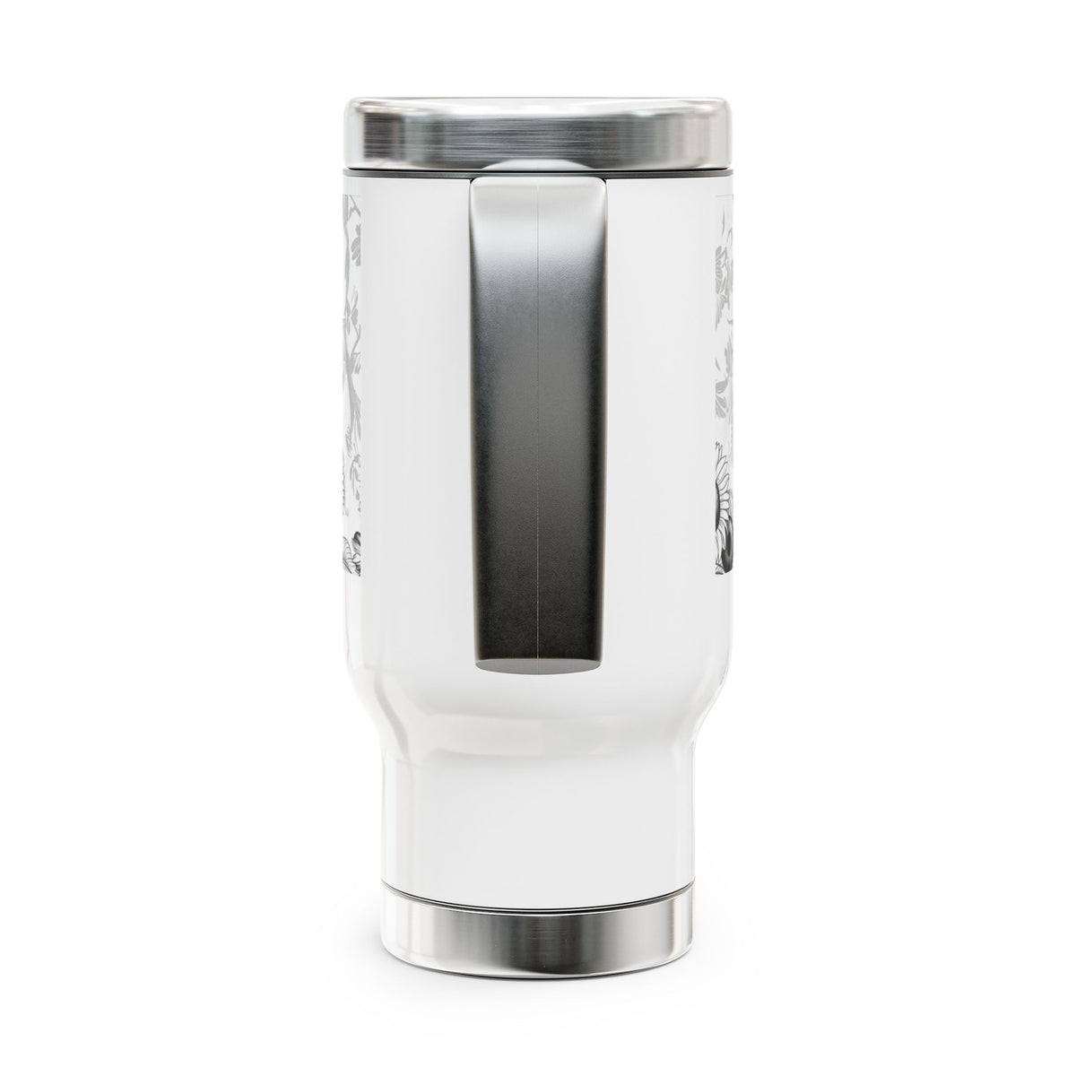 Martin, Malcolm, Marcus, and Me Stainless Steel Travel Mug with Handle, 14oz - NGOWE STORE