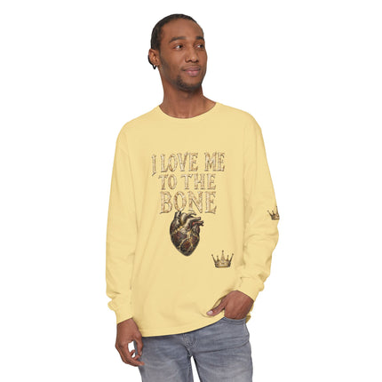 I Love Myself - Unisex Garment-dyed Long Sleeve T-Shirt - NGOWE STORE