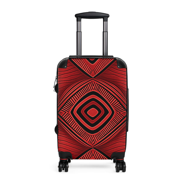 Red Diamond Pattern Suitcases - NGOWE STORE