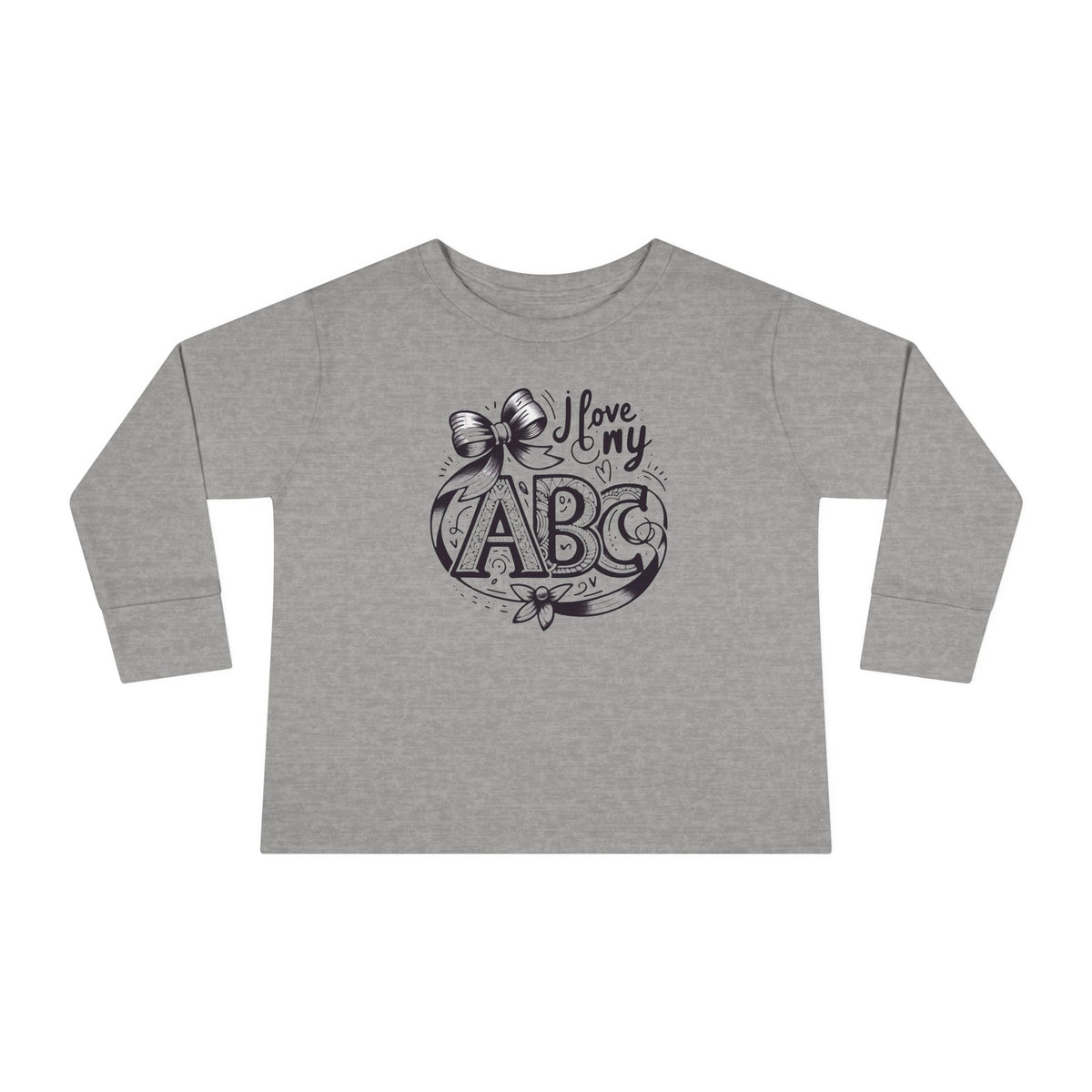 I Love My ABC Toddler Long Sleeve Tee - NGOWE STORE