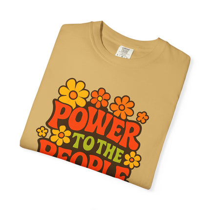 BUN DEM SUMMER 2025 Power to the People T-Shirt  - Empire Blaze Edition Vintage-Style Graphic T-Shirt: Bohemian Tee, Eco-Friendly Apparel, Gift for Activists, Summer Festival Wear