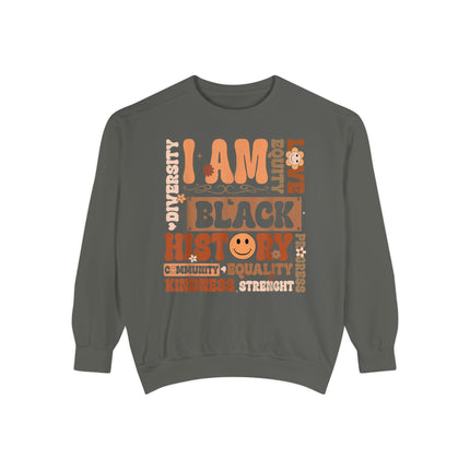 Black History Unisex Garment-Dyed Sweatshirt