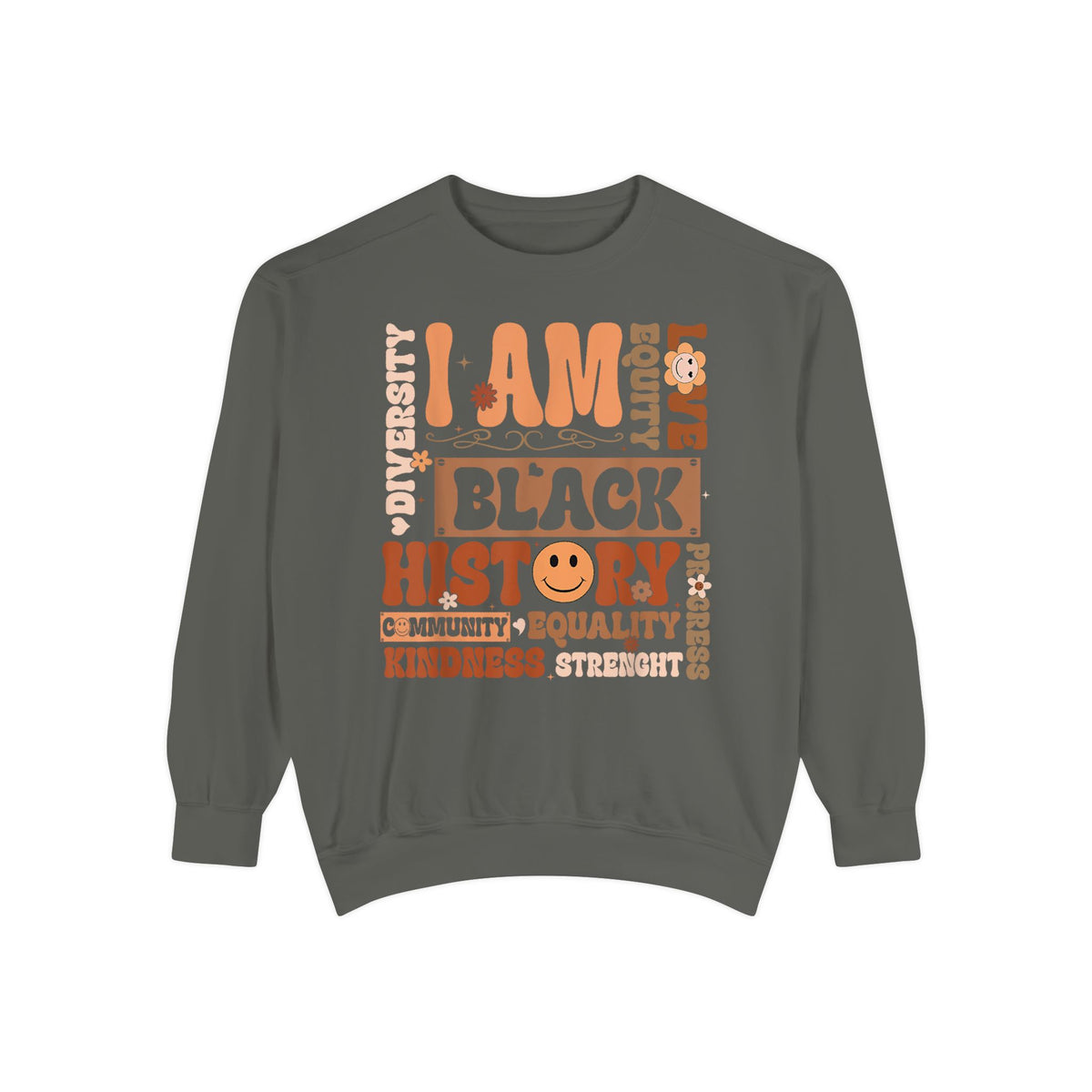 Black History Unisex Garment-Dyed Sweatshirt - NGOWE STORE