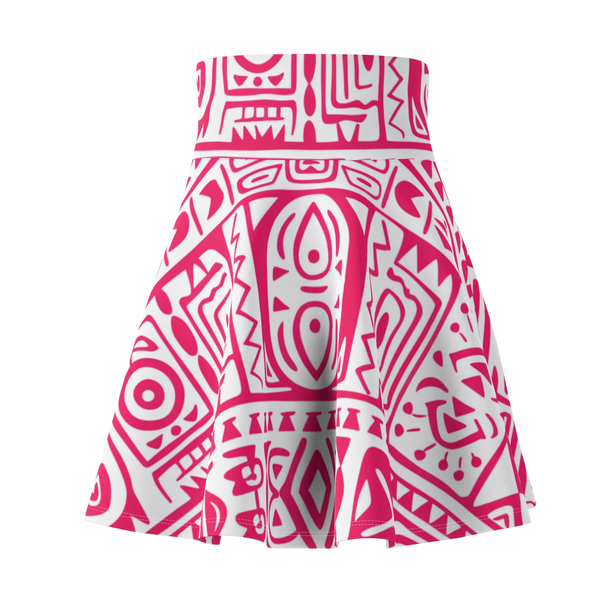 African Print Women's Skater Skirt (AOP) - NGOWE STORE