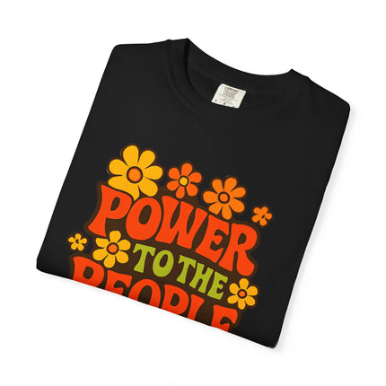 BUN DEM SUMMER 2025 Power to the People T-Shirt  - Empire Blaze Edition Vintage-Style Graphic T-Shirt: Bohemian Tee, Eco-Friendly Apparel, Gift for Activists, Summer Festival Wear