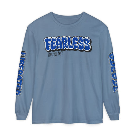 FEARLESS “AdeAde No Excuses” Long Sleeve T-Shirt | NGOWE Fearless Collection – Unisex Motivation Garment-dyed