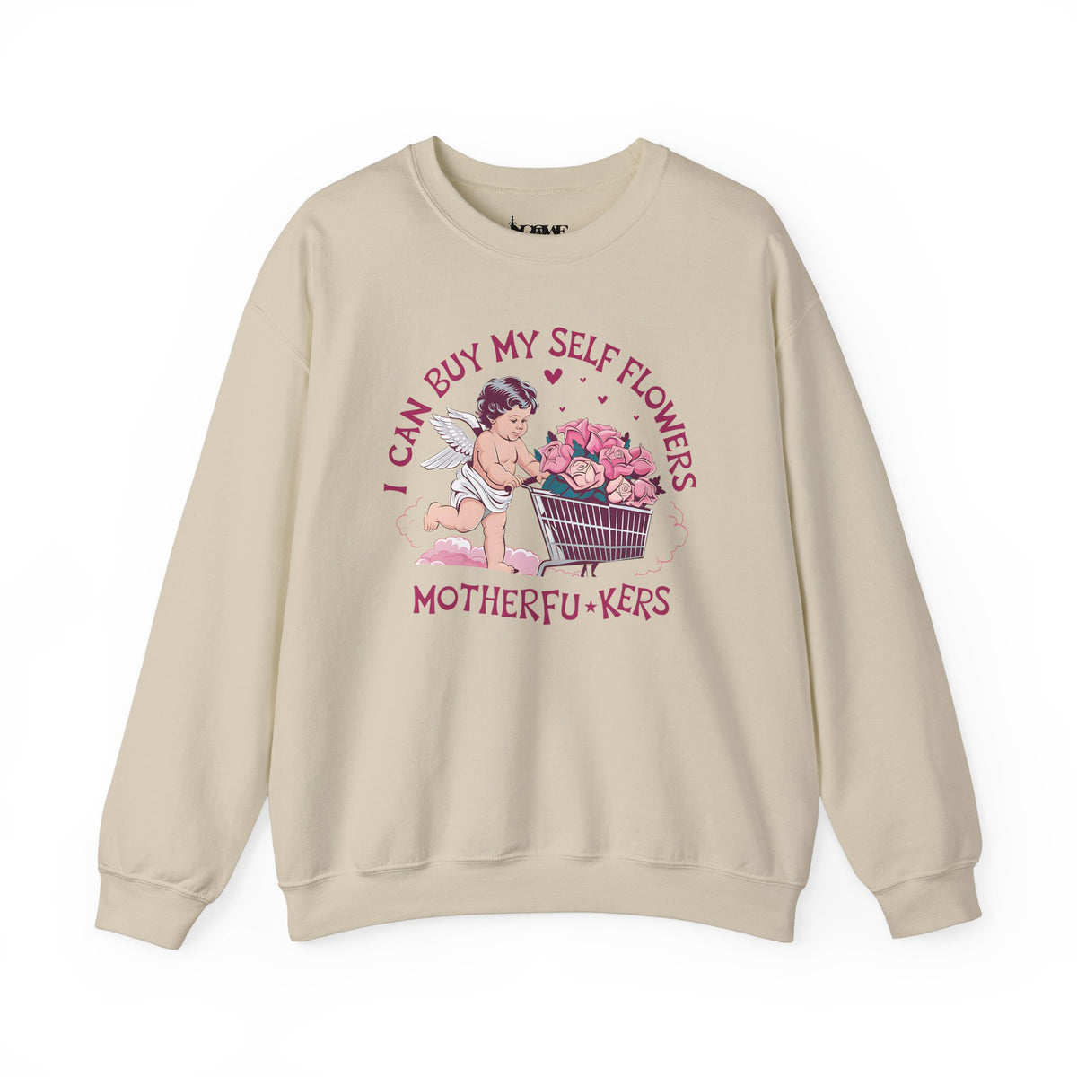Women Can Buy Our Own Flowers Unisex Heavy Blend™ Crewneck Sweatshirt - NGOWE STORE