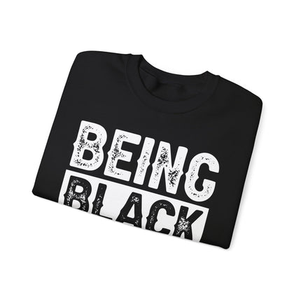 Positive Black Quote Unisex Heavy Blend™ Crewneck Sweatshirt - NGOWE STORE