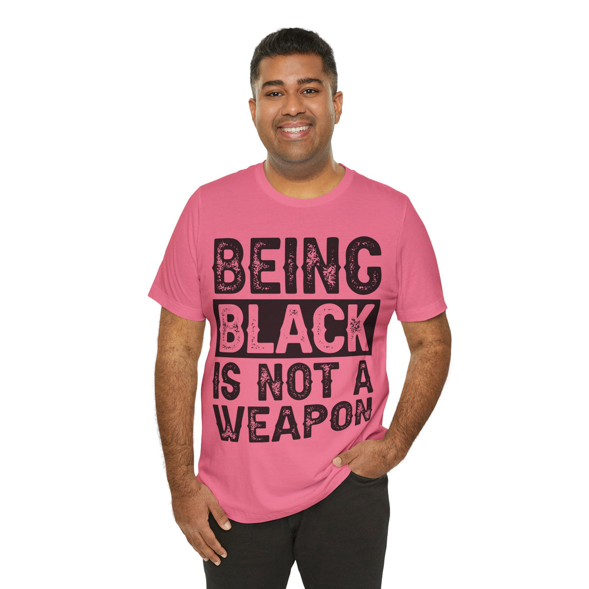 Being Black Not  A Weapon - Unisex Jersey Short Sleeve Tee - NGOWE STORE