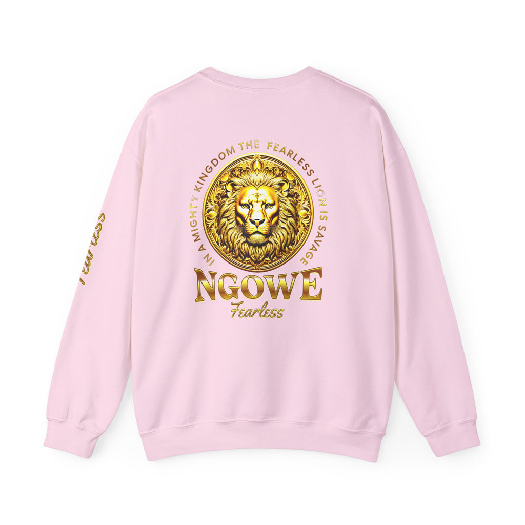 A Fearless Lion is Savage Unisex Heavy Blend™ Crewneck Sweatshirt - NGOWE STORE