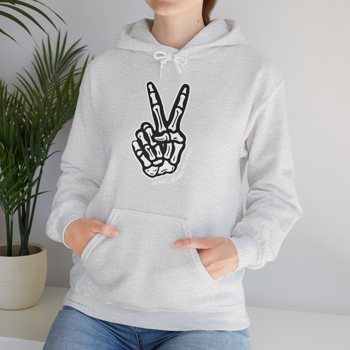 Peace Bone No Soul Unisex Heavy Blend™ Hooded Sweatshirt - NGOWE STORE