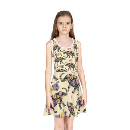 Elephant Print Girls' Sleeveless Sundress (AOP) - NGOWE STORE