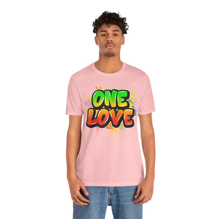 One Love Graffiti T-shirt - Unisex Jersey Short Sleeve Tee - NGOWE STORE