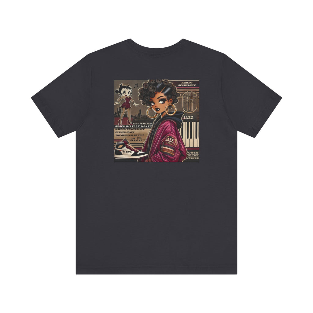Harlem Renaissance Fearless Betty Boop Unisex Jersey Short Sleeve Tee - NGOWE STORE