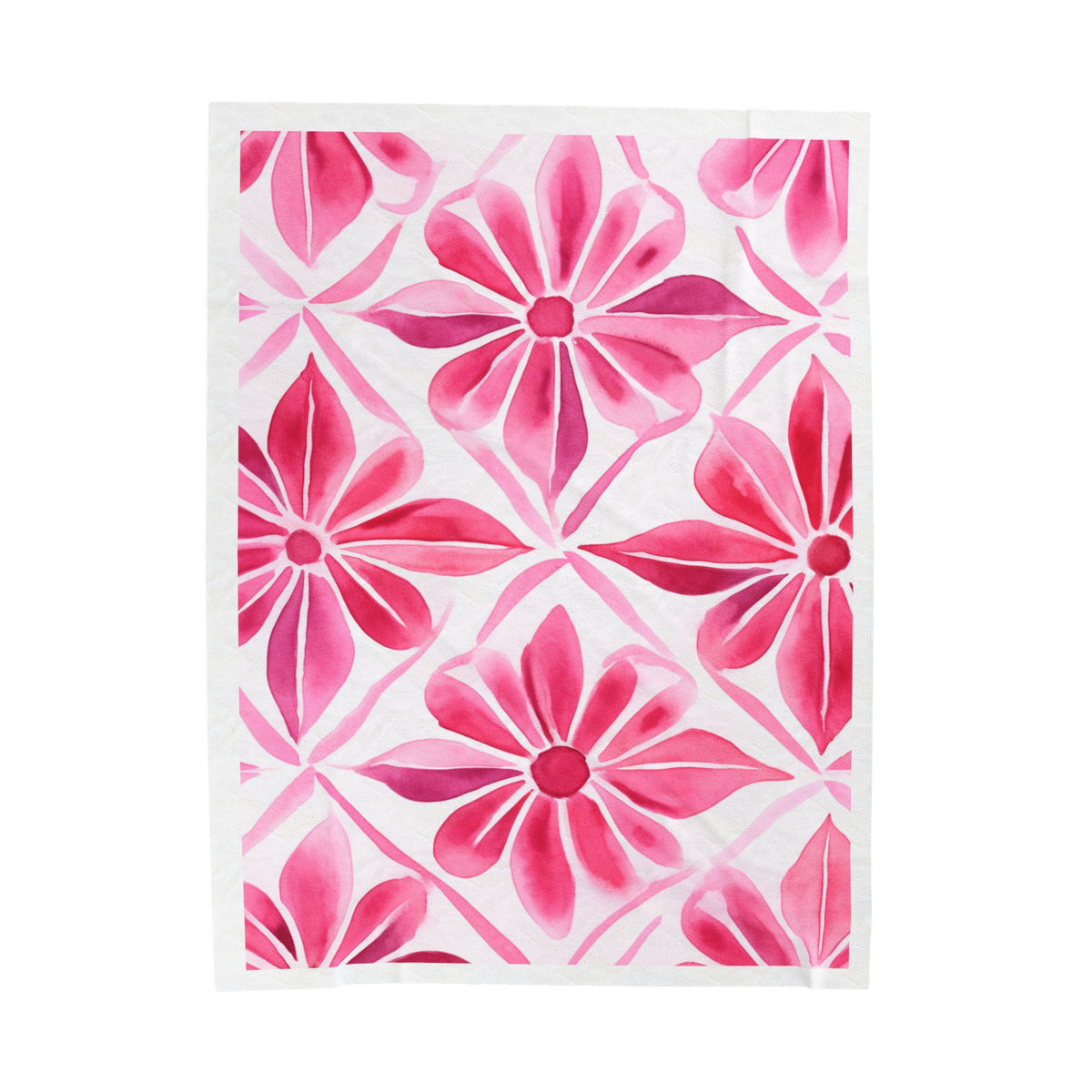 Floral Velveteen Plush Blanket - NGOWE STORE