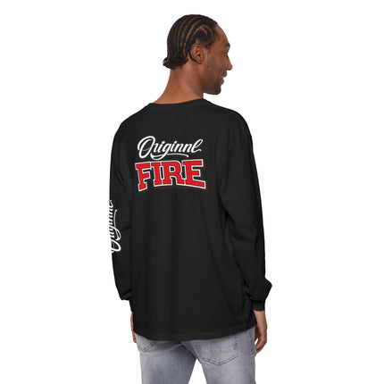 ORIGINAL FIRE™ 2026 — Fearless Long Sleeve. Unisex Garment-dyed Long Sleeve T-Shirt