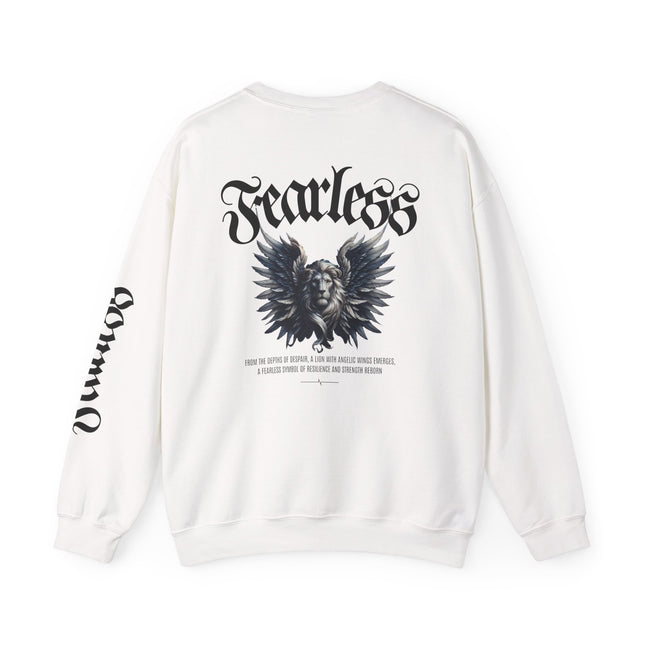 Fearless Lion Angel Unisex Heavy Blend™ Crewneck Sweatshirt