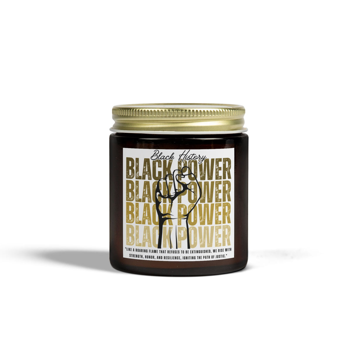 Black History Scented Candles, Coconut Apricot Wax (4oz, 9oz) - NGOWE STORE