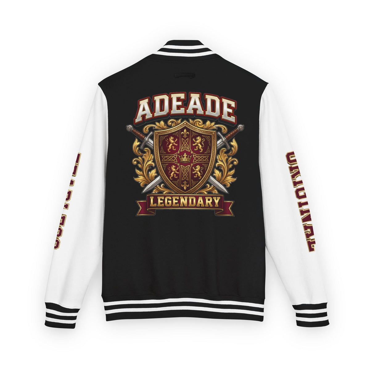 AdeAde “Original Fire” Varsity Jacket (Unisex) | NGOWE Designs Streetwear Heavyweight Letterman Jacket - NGOWE STORE