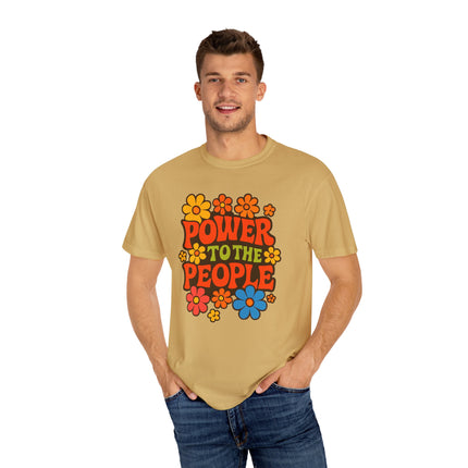 BUN DEM SUMMER 2025 Power to the People T-Shirt  - Empire Blaze Edition Vintage-Style Graphic T-Shirt: Bohemian Tee, Eco-Friendly Apparel, Gift for Activists, Summer Festival Wear