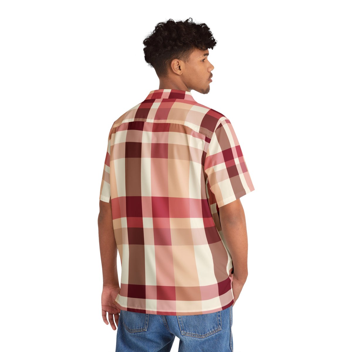 Plaid Men's African Shirt (AOP) - NGOWE STORE