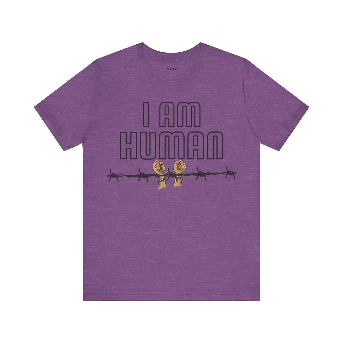 I AM HUMAN Unisex Jersey Tee - Empowerment & Humanity Message, Everyday Wear - NGOWE STORE