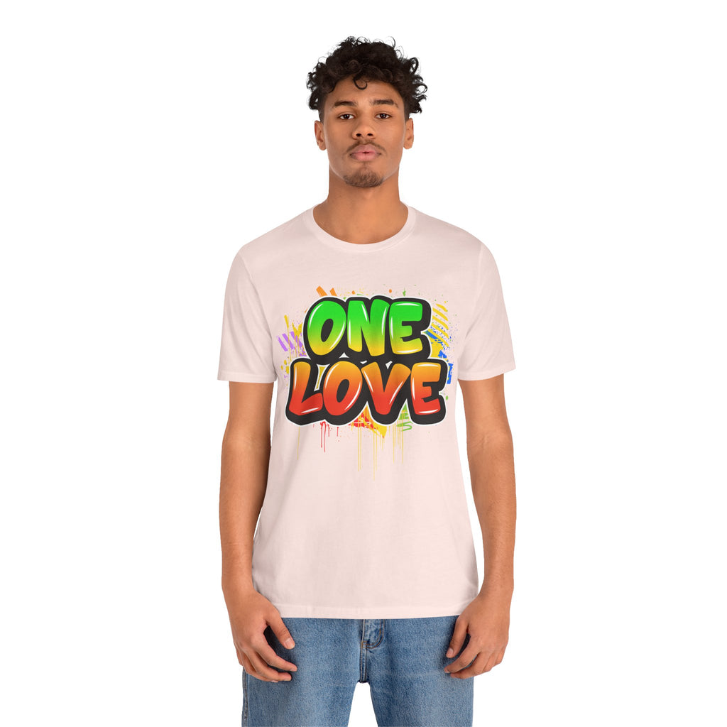 One Love Graffiti T-shirt - Unisex Jersey Short Sleeve Tee - NGOWE STORE