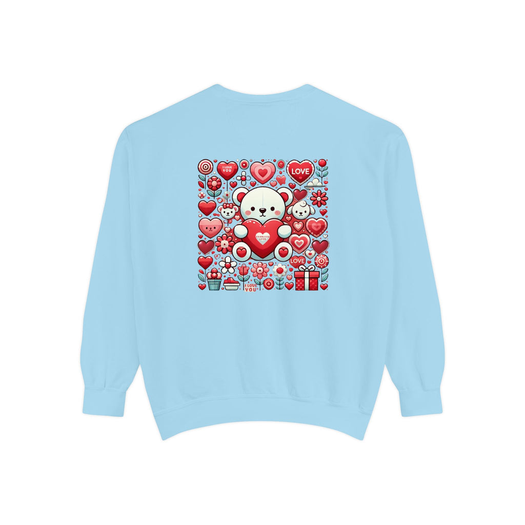 Fearless Love Unisex Garment-Dyed Sweatshirt - NGOWE STORE