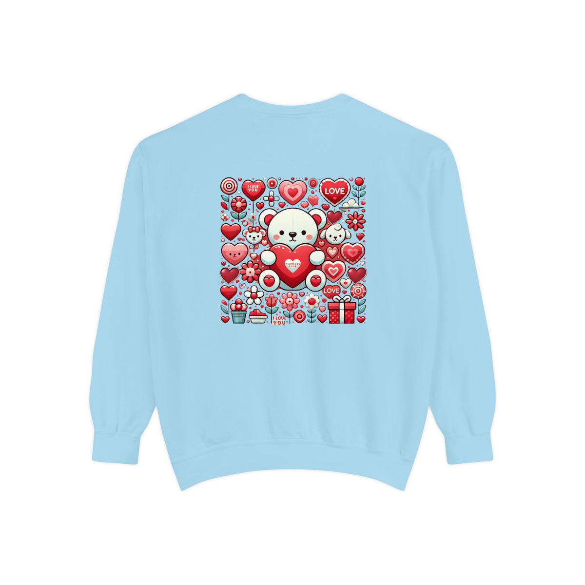 Fearless Love Unisex Garment-Dyed Sweatshirt - NGOWE STORE