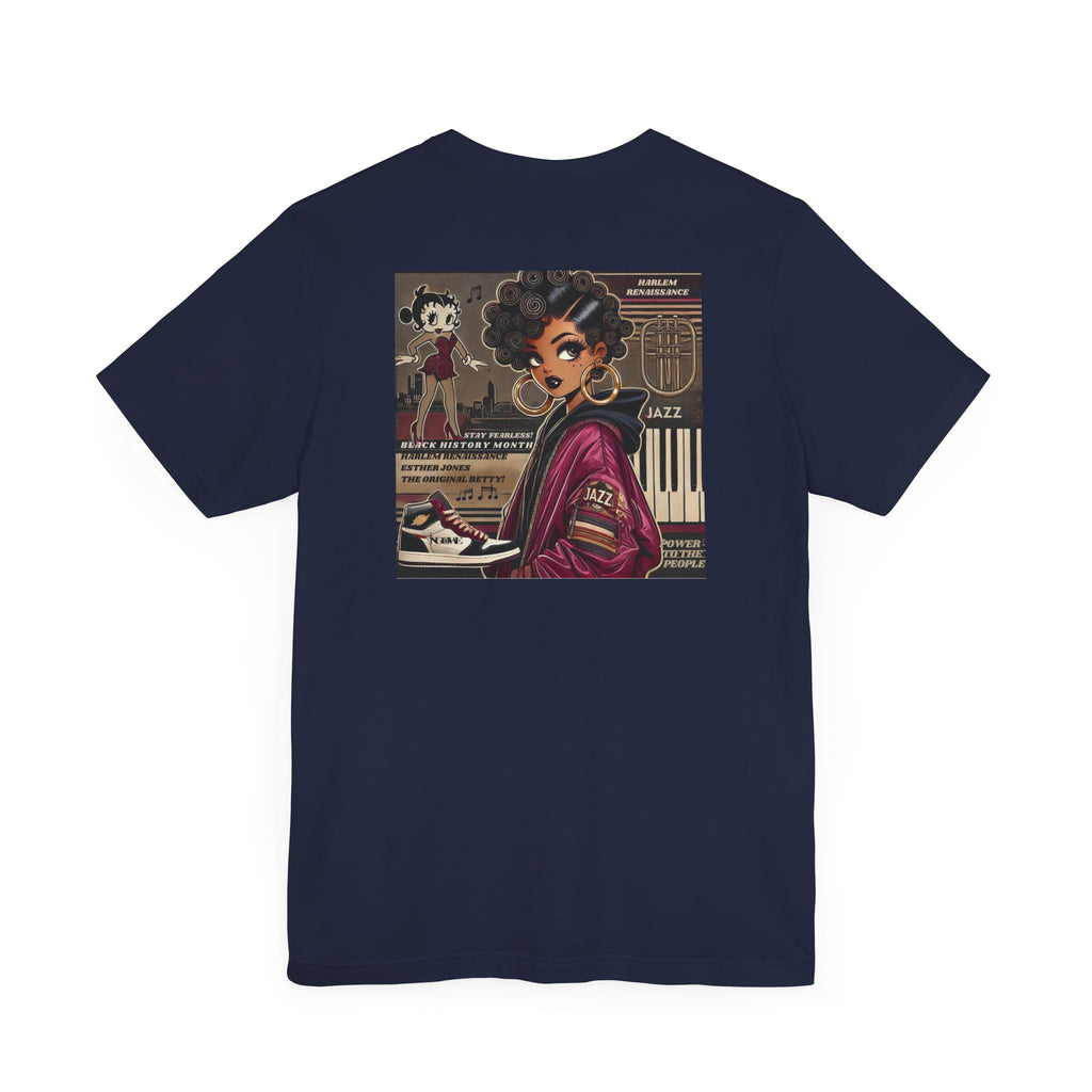Harlem Renaissance Fearless Betty Boop Unisex Jersey Short Sleeve Tee - NGOWE STORE