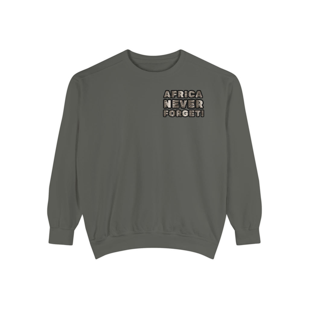 African Empowerment Unisex Garment-Dyed Sweatshirt - NGOWE STORE