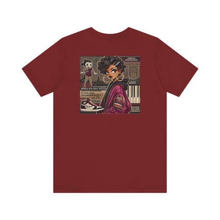 Harlem Renaissance Fearless Betty Boop Unisex Jersey Short Sleeve Tee