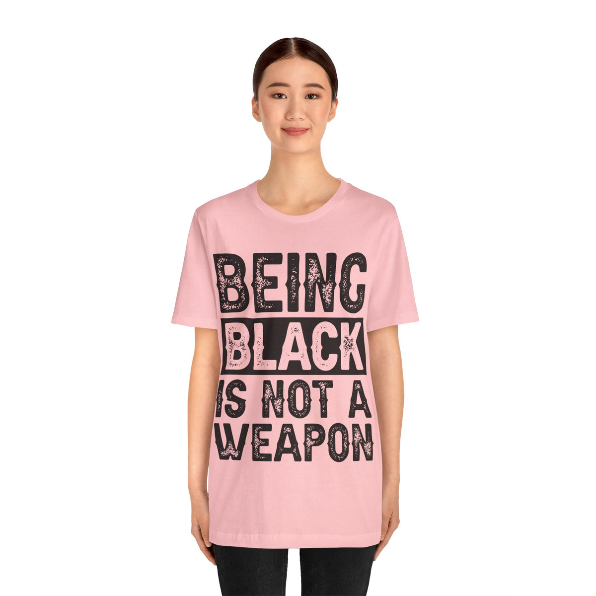 Being Black Not  A Weapon - Unisex Jersey Short Sleeve Tee - NGOWE STORE